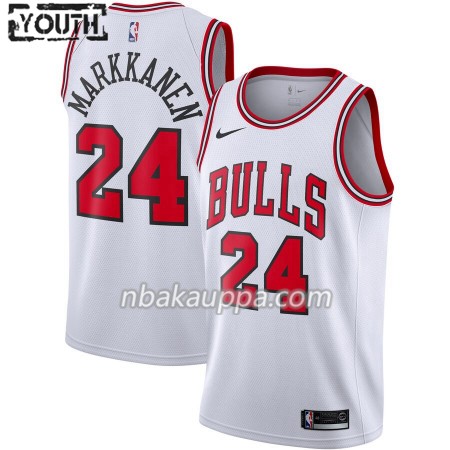 Chicago Bulls Lauri Markkanen 24 Nike 2019-2020 Association Edition Pelipaidat Swingman - Lasten